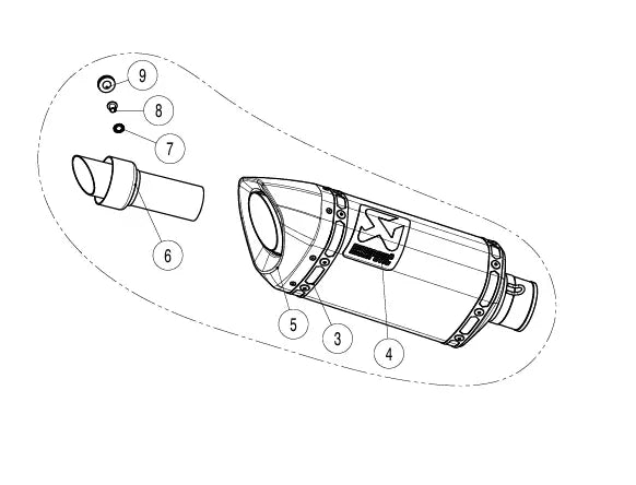 Akrapovic Austauschschalldämpfer - Erstausrüsterqualität