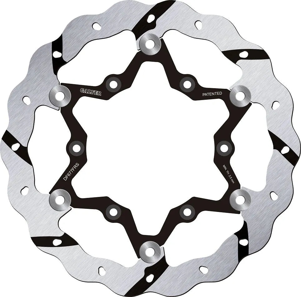 Galfer Floating Wave Grooved Brake Rotor - Front