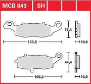 Trw Sh Series Sinter Hinterrad Bremsbeläge - Hinten