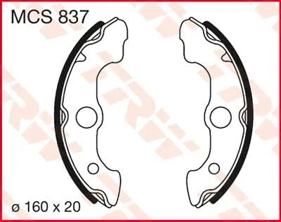Trw Organic Brake Shoes - Superior Performance - Front