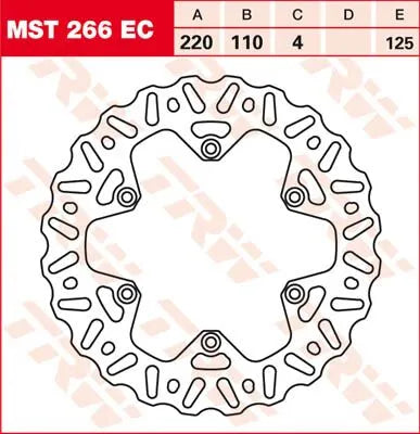 Trw Ec Cross Design Bremsscheibe - Hinten