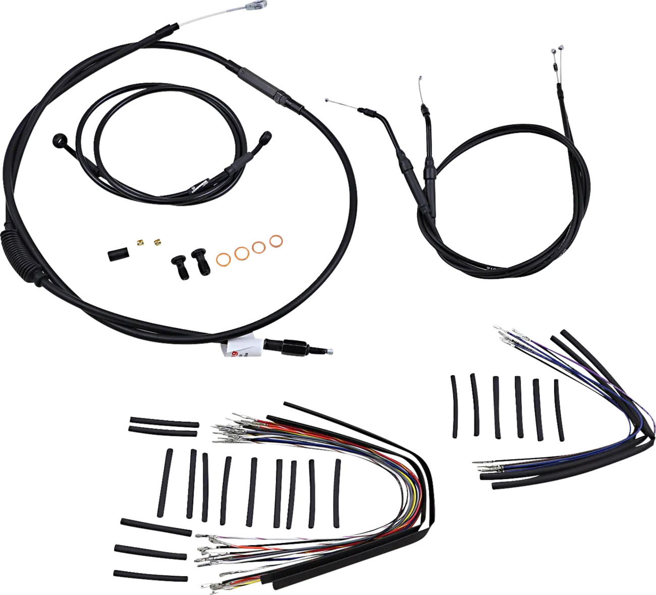 BURLY BRAND Handlebar Cable/Line Kit for Ape Hangers