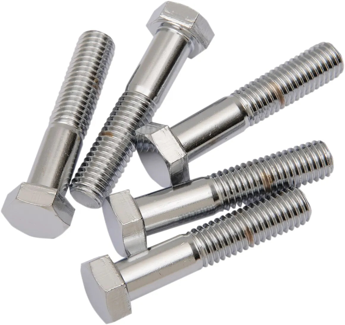Drag Specialties Hex-Head Bolts 1/2"-13 x 2.1/4" Chrome