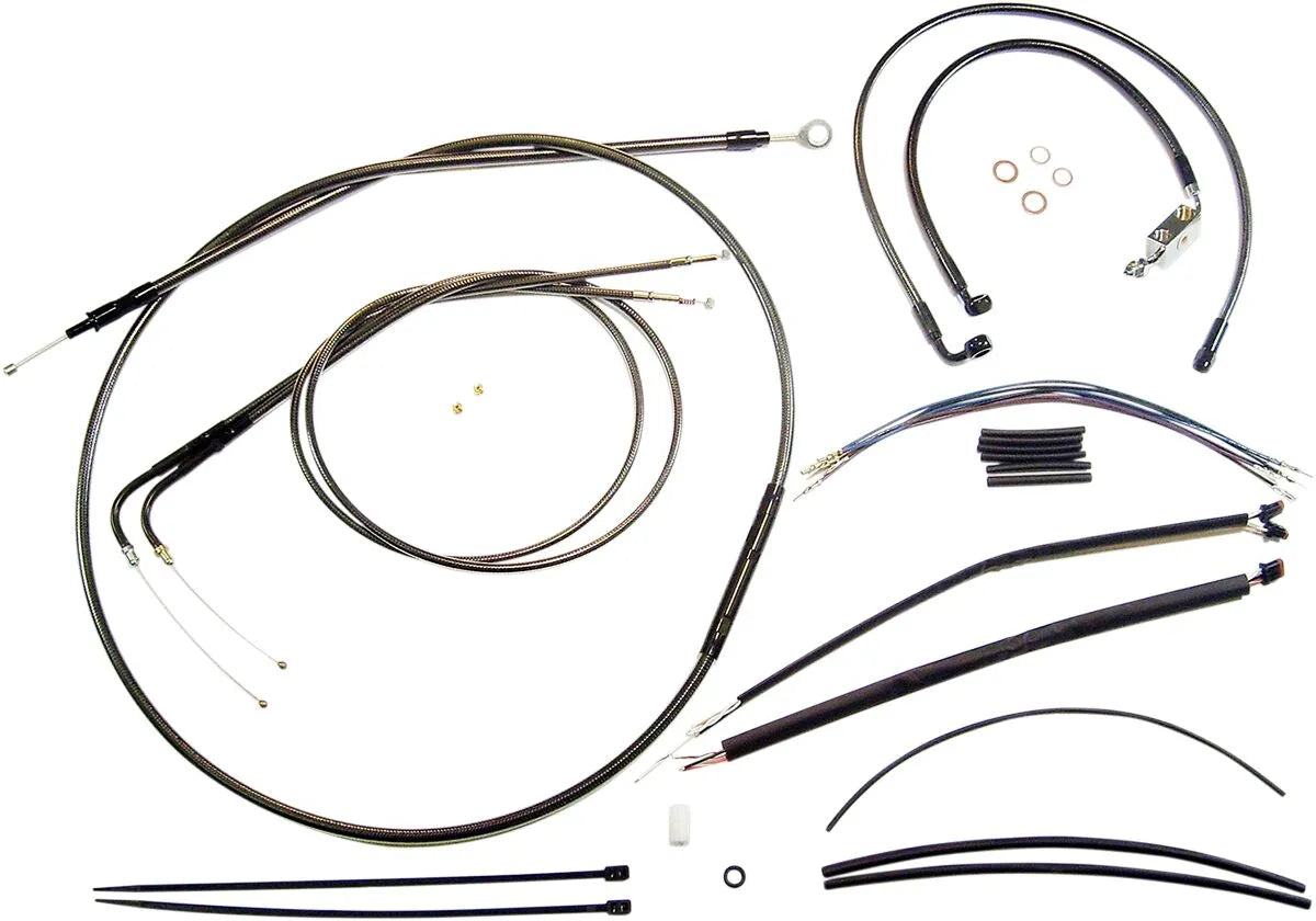 MAGNUM SHIELDING Black Pearl Handlebar Kit for 12"-14" Ape