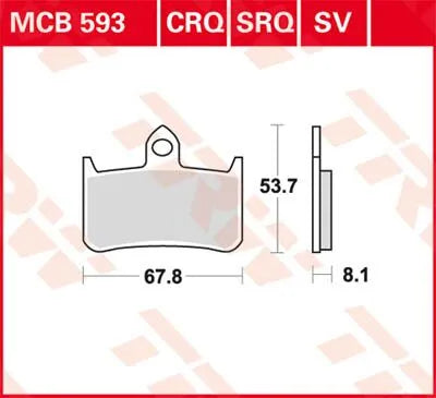 Trw Sv Series Sintered Brake Pads (Front) - Front