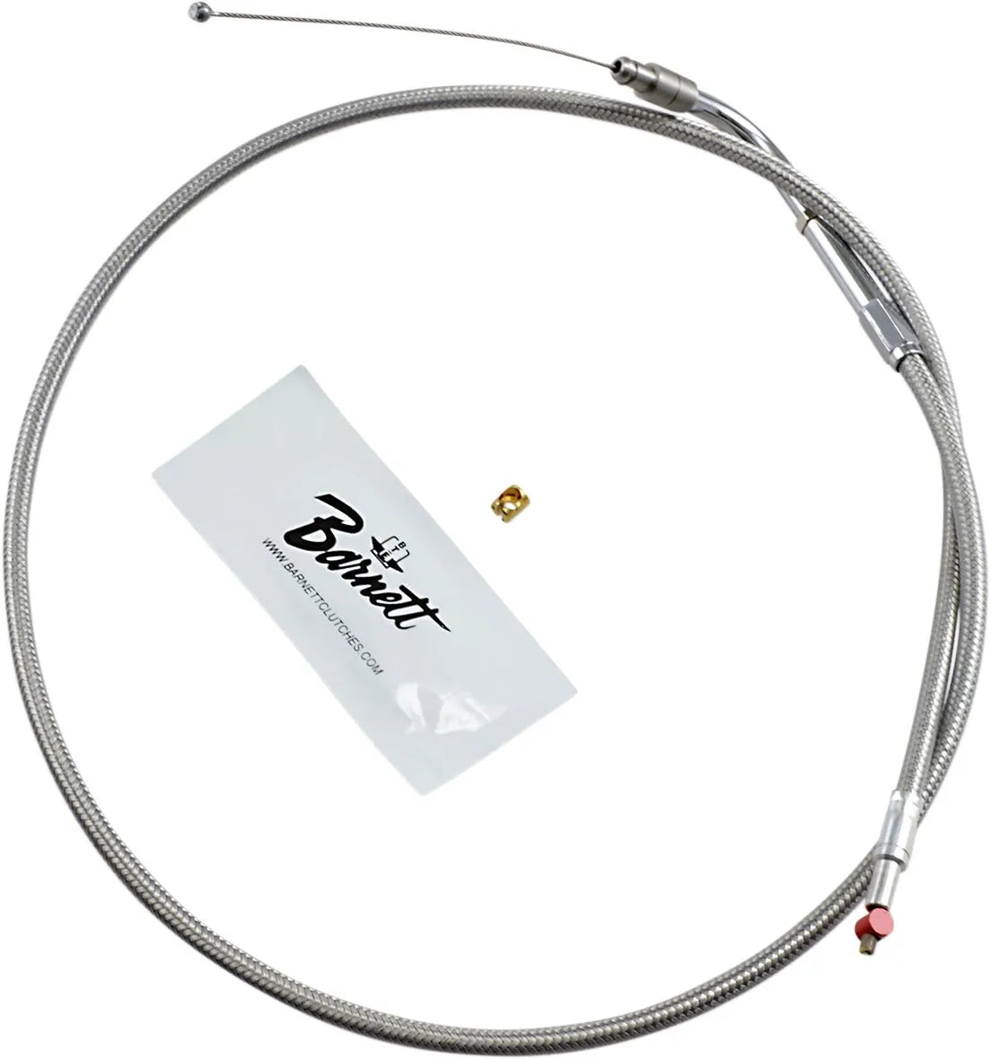 Barnett Stainless Steel Throttle Idle Cable for HD Dyna 1996-2005