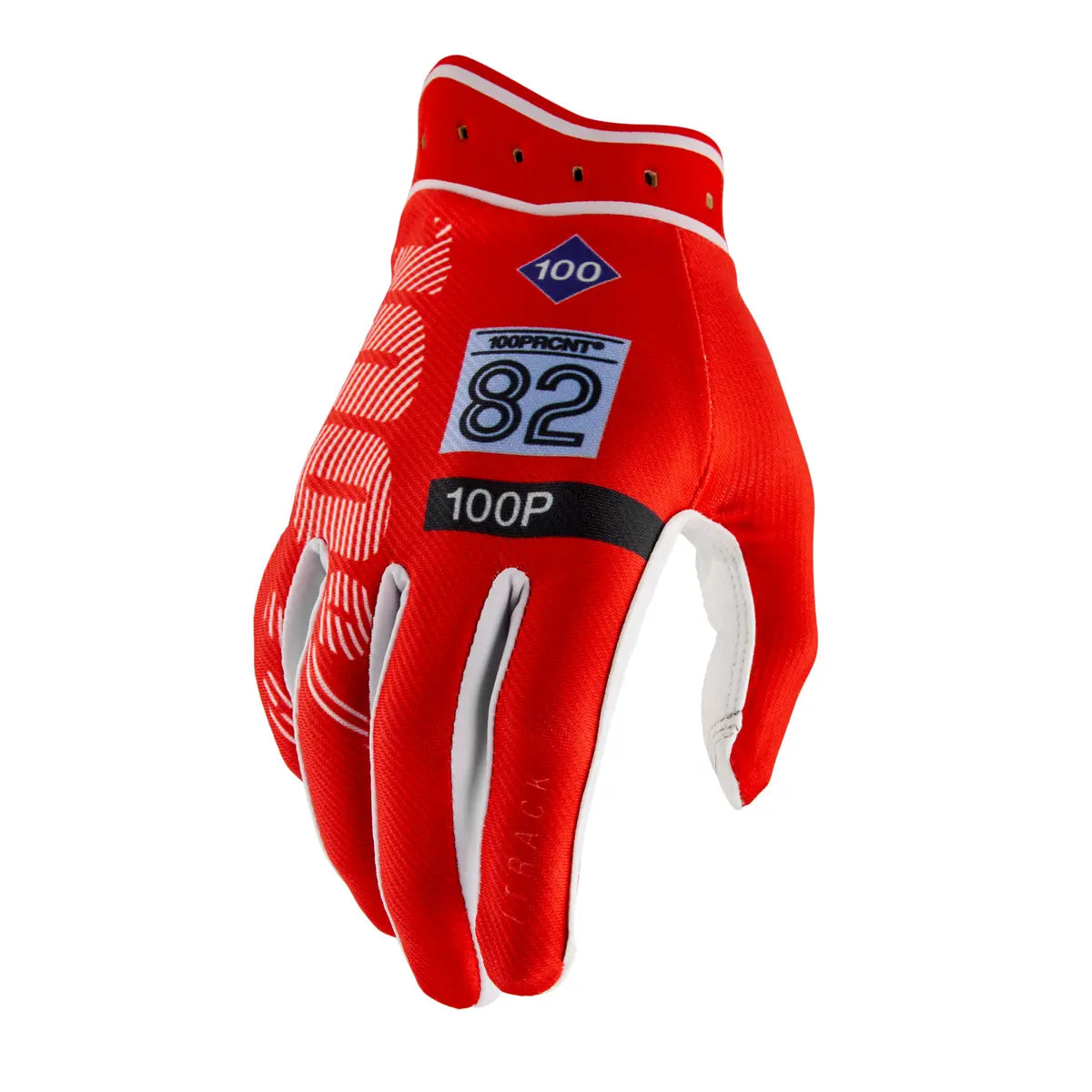100% iTrack Gloves Red/White