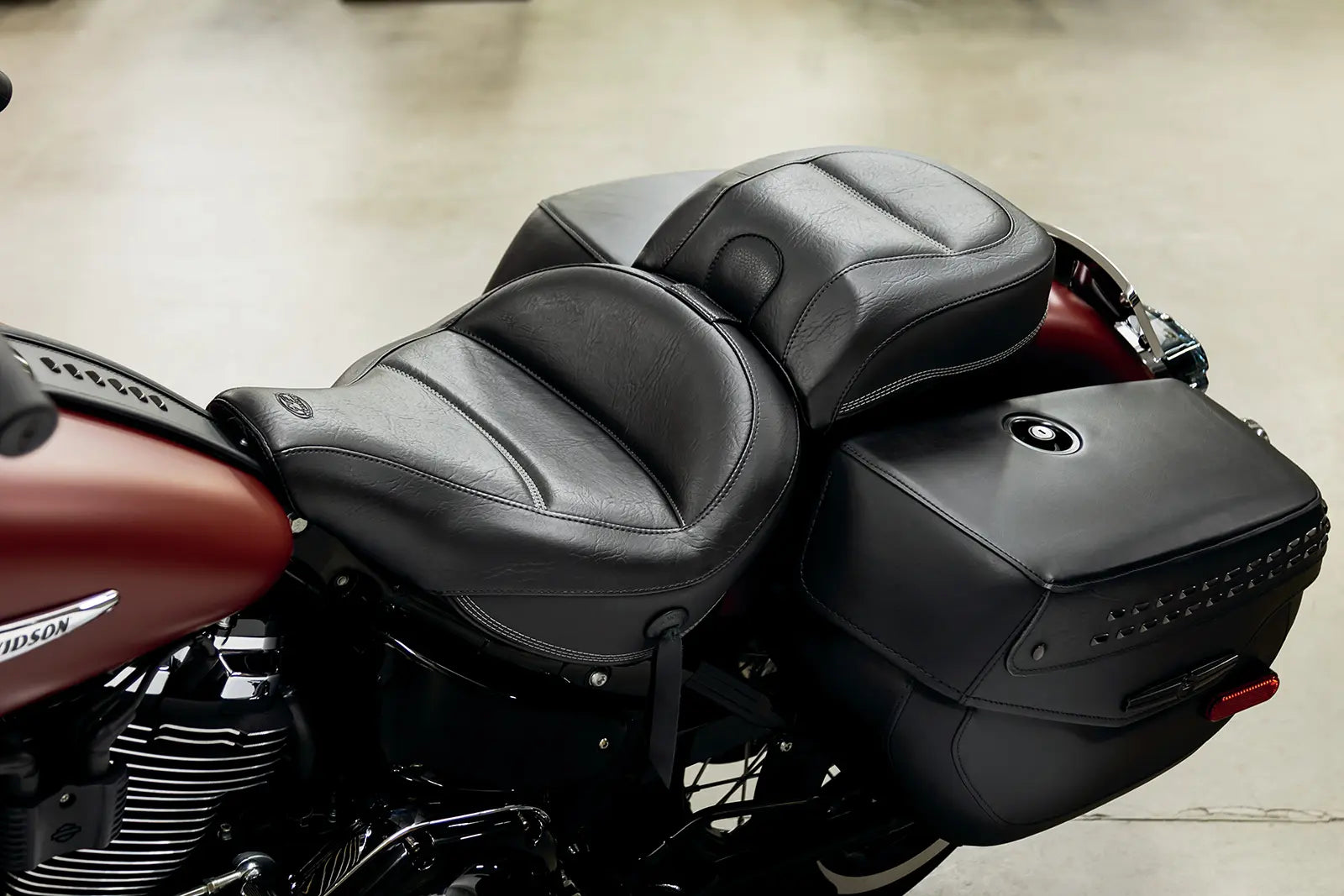 Mustang Mx Tour Solo Seat - For Harley Davidson