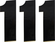 Moose Offroad Vinyl Race Numbers 6" Black (3-pack)