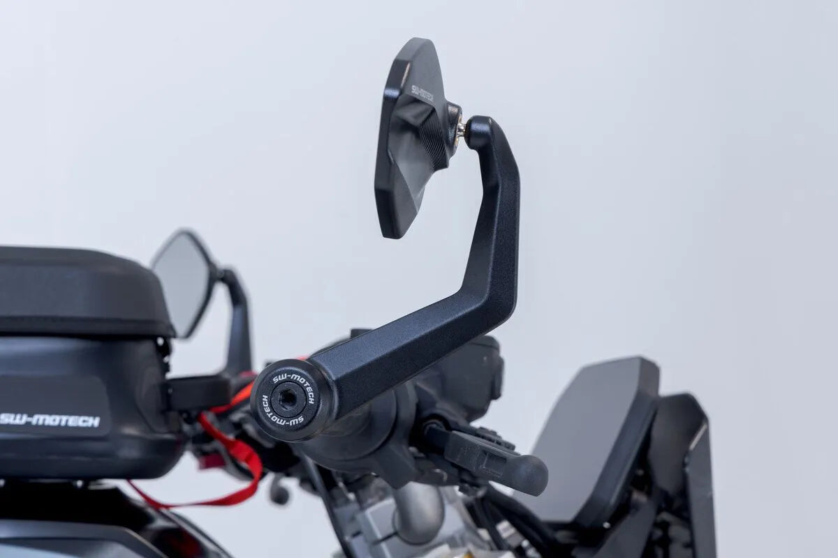Sw-motech Bar End Mirrors - Black Aluminum