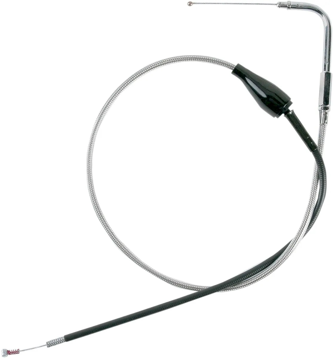 Drag Specialties Stainless Braided Idle Cable