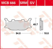 Trw Sv Series Sinterbremsbeläge (Vorderseite) - Vorderseite