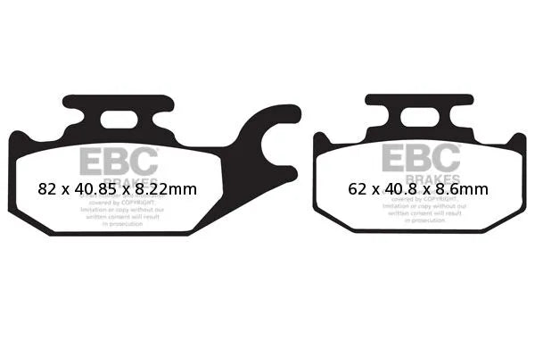 Ebc Sfac Carbon Series Scooter Brake Pads