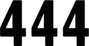 Factory Effex Pro Numbers Plate Graphic - 8" Black Vinyl