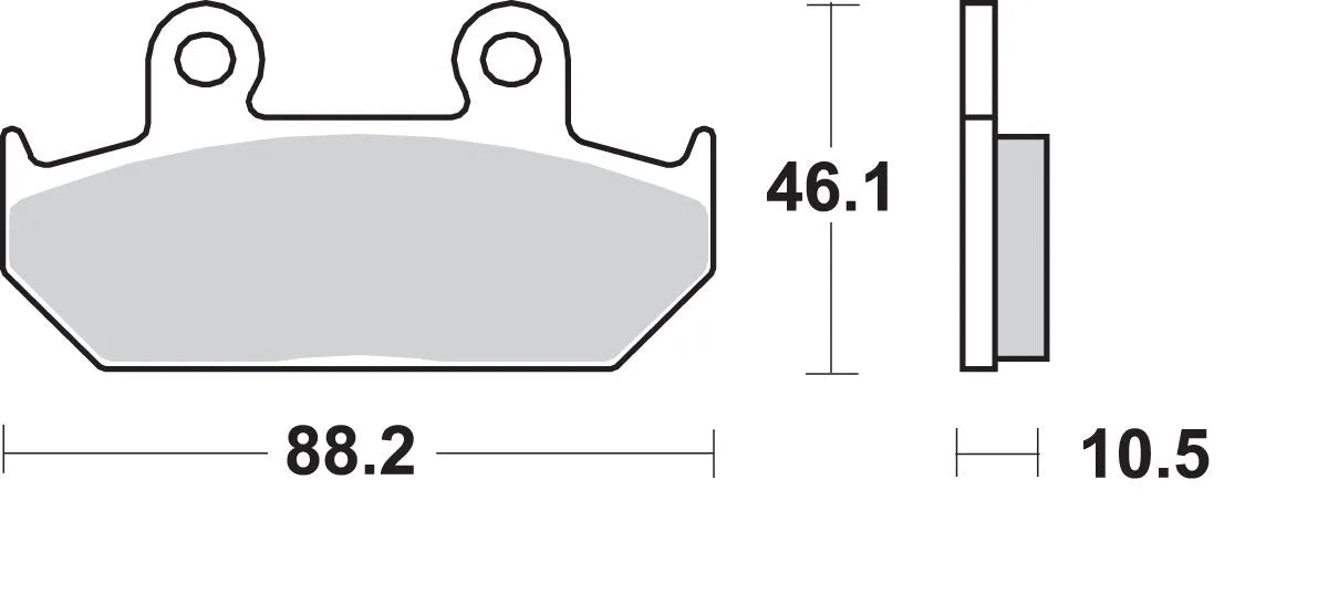 Sbs Hs Street Excel Sinter-Bremsbeläge Vorne - Vorne