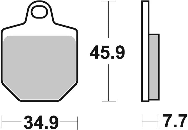 SBS RST Sintered Bremsbeläge Für Hochleistungs-Motorräder - Vorne