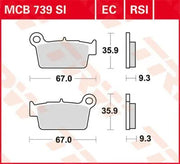 Trw Rsi Series Sinter Off-road Race Bremsbeläge - Hinten