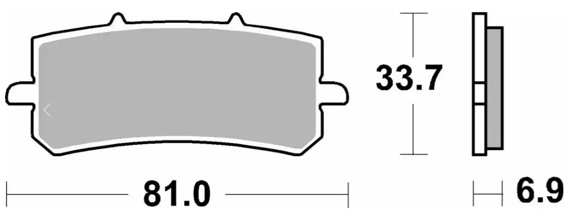 SBS RST Bremsbeläge Sintermetall