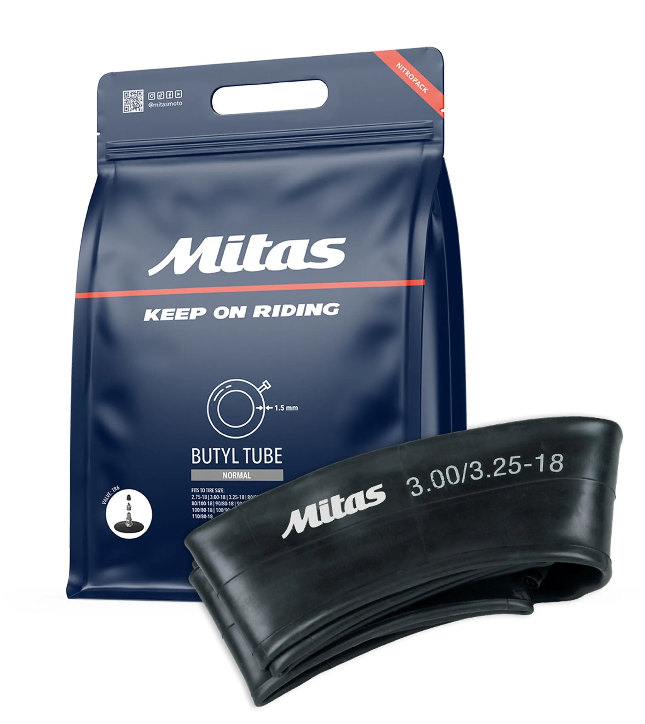 MITAS Standard Duty Inner Tube for 10" Rims
