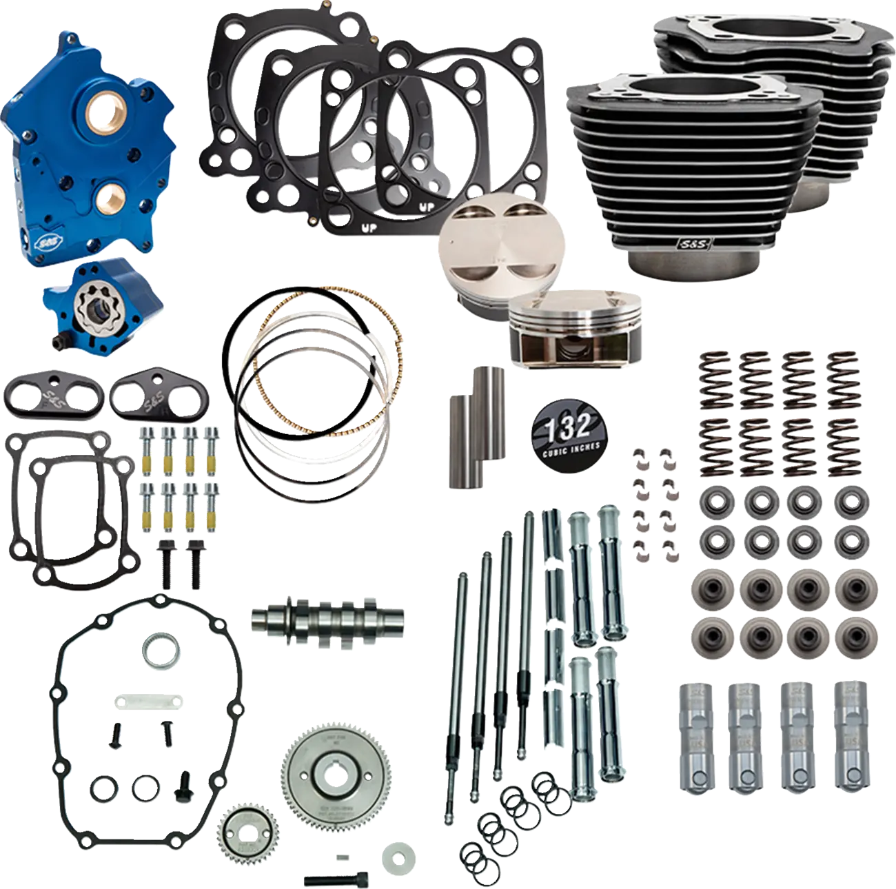 S&S Cycle 132" Power Package Big Bore Kit for M8