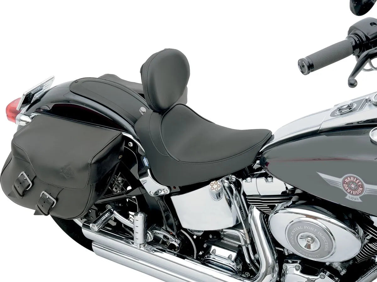 Drag Specialties Solo Seat - Backrest Compatible - For Harley Davidson