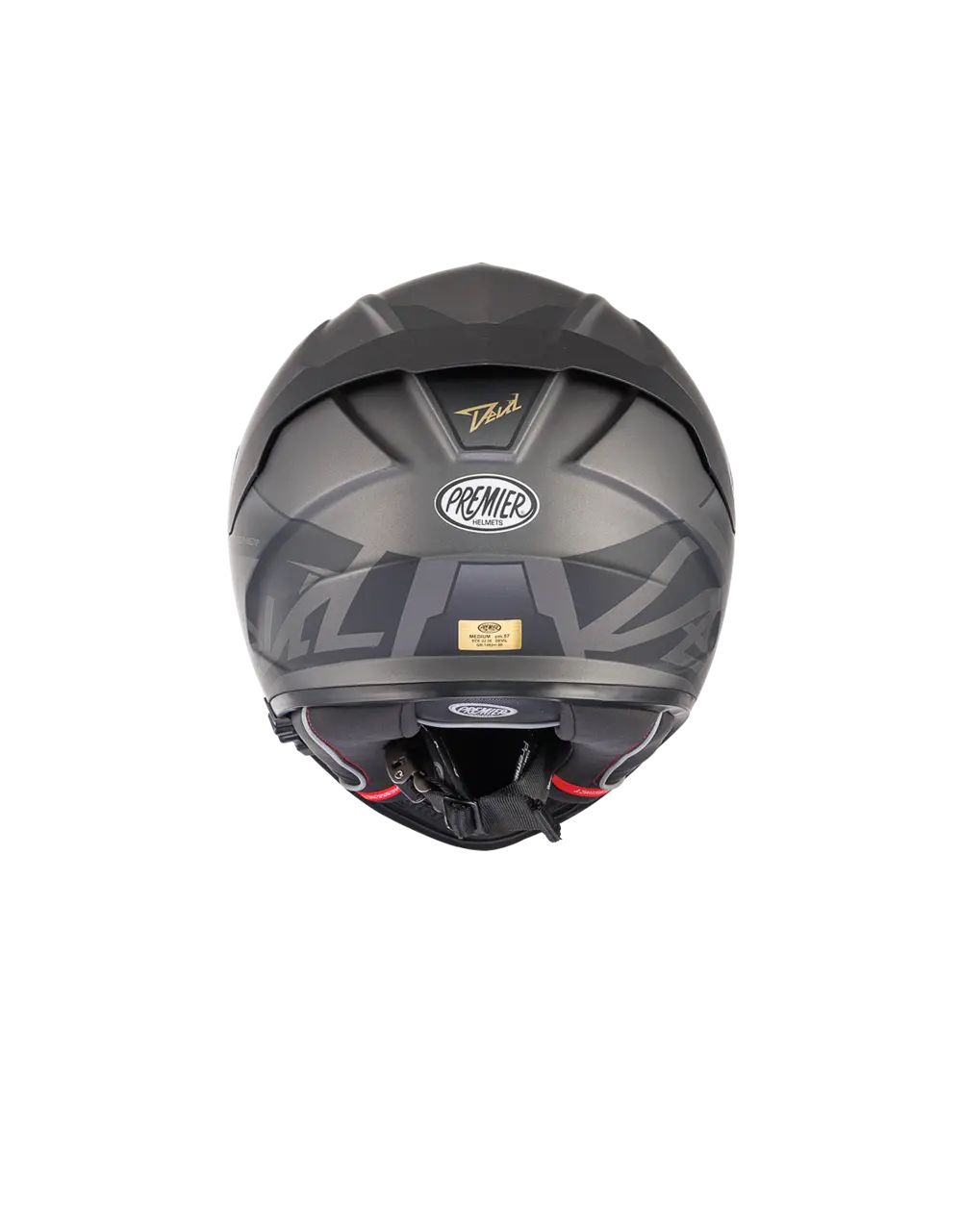 Premier Helmets Devil Mn Full Face Helmet - Matte Gray/black