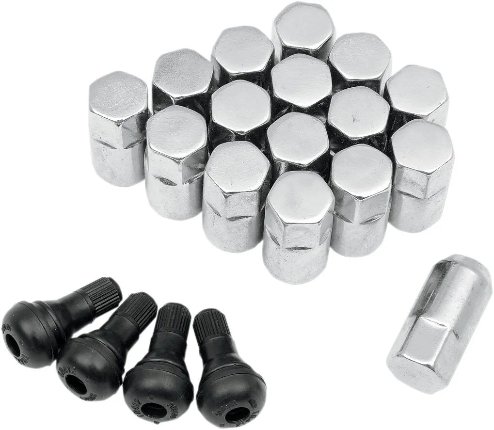 Moose Offroad 3/8"-24 Chrome Lug Nuts Kit 16-Pack for Polaris