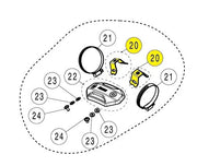 Akrapovic Schalldämpfer Halterung