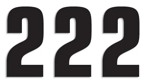 Blackbird Racing Number Plate Graphic - Two Series Numbers