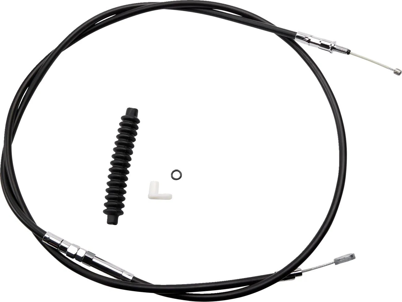 Drag Specialties High-Efficiency Kupplungszug Schwarzes Vinyl
