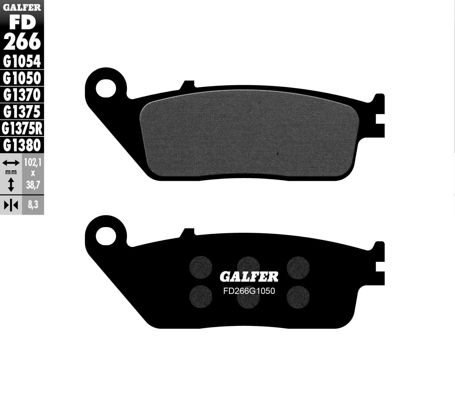 Galfer Organic Brake Pad Set For Motorcycle