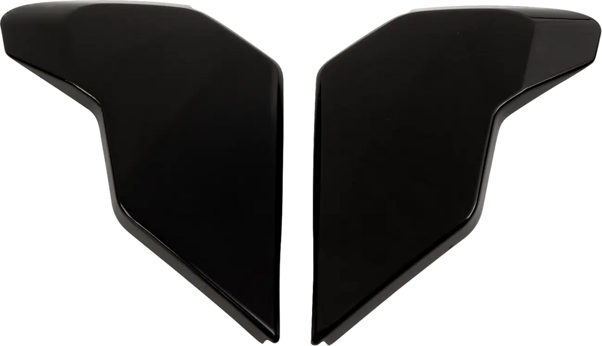 Icon Ultraflite Helmet Side Plates Gloss Black