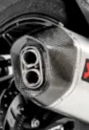 Akrapovic Endkappe für Auspuff - Carbonfaser Ersatz