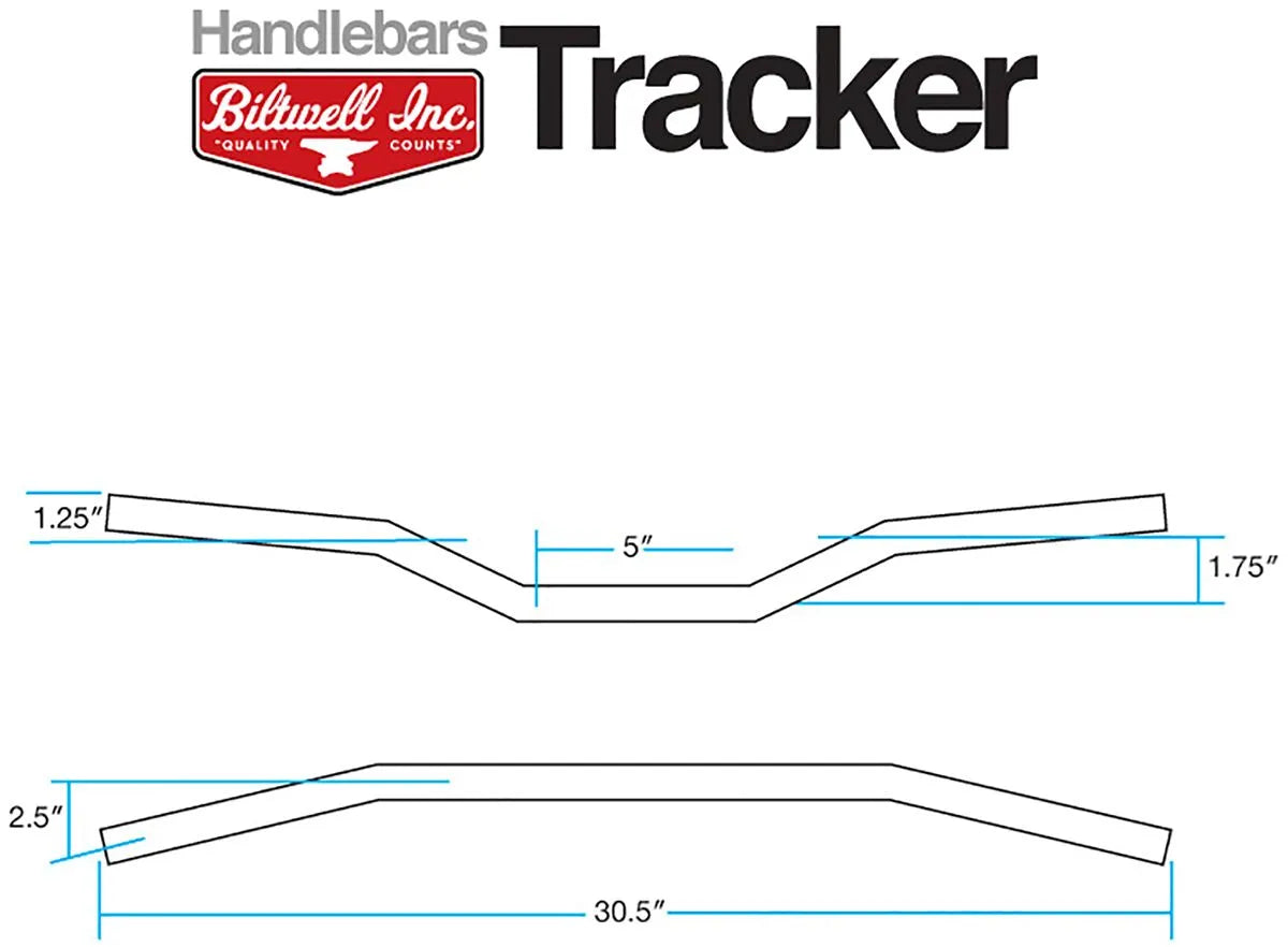 Biltwell 1" Chrome Frisco Handlebar
