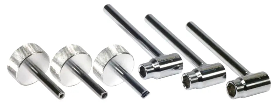 Bikeservice Tappet Adjustment Tool Set 6-Piece Chrome