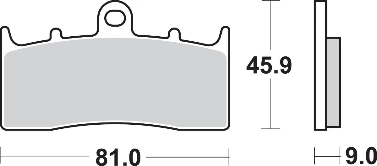 Sbs Hs Street Excel Sinter-Bremsbeläge Vorne - Vorne