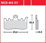 Trw Sv Series Sintermetall Bremsbeläge Für Vorderbremse - Vorne