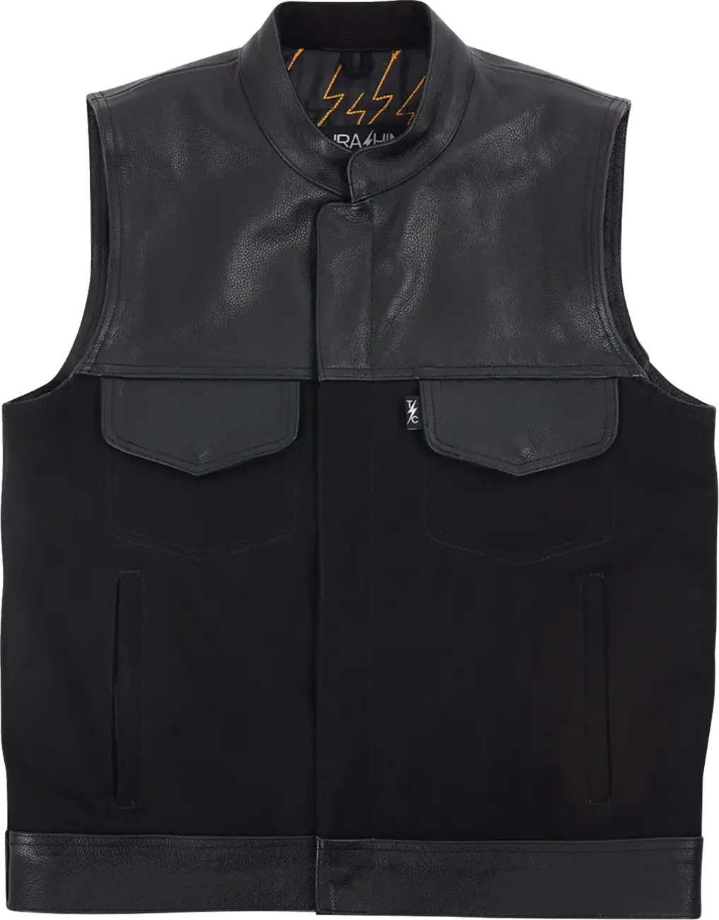 Thrashin Supply Co - Kanan Leather/Denim Riding Vest