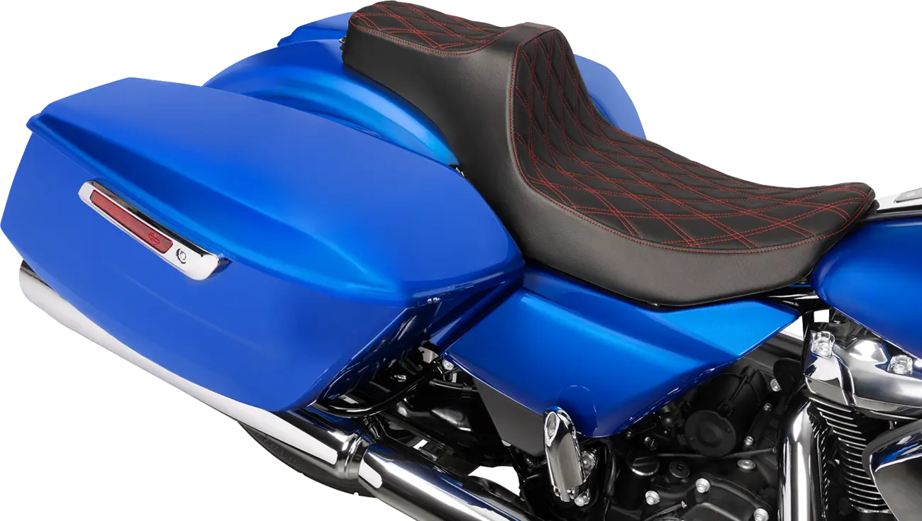 Drag Specialties Extended Reach Predator Iii Seat - For Harley Davidson