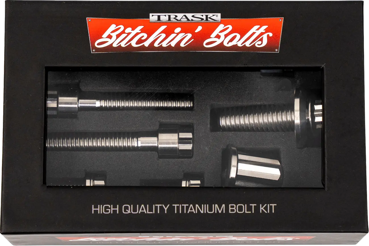 Trask Titanium Coil Horn Hardware Kit for H-D M8 2017-2026