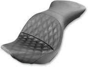 Saddlemen Explorer Seat - Lattice Stitch - For Harley Davidson