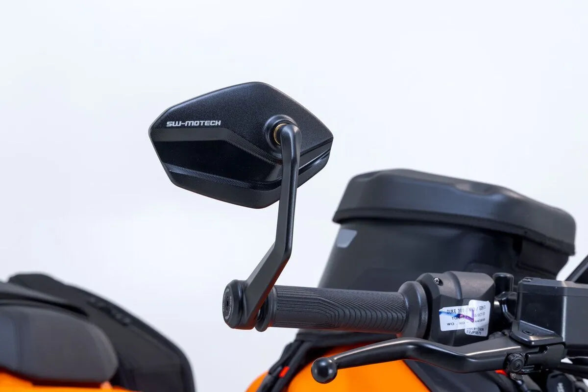 Sw-motech Bar End Mirrors - Black Aluminum