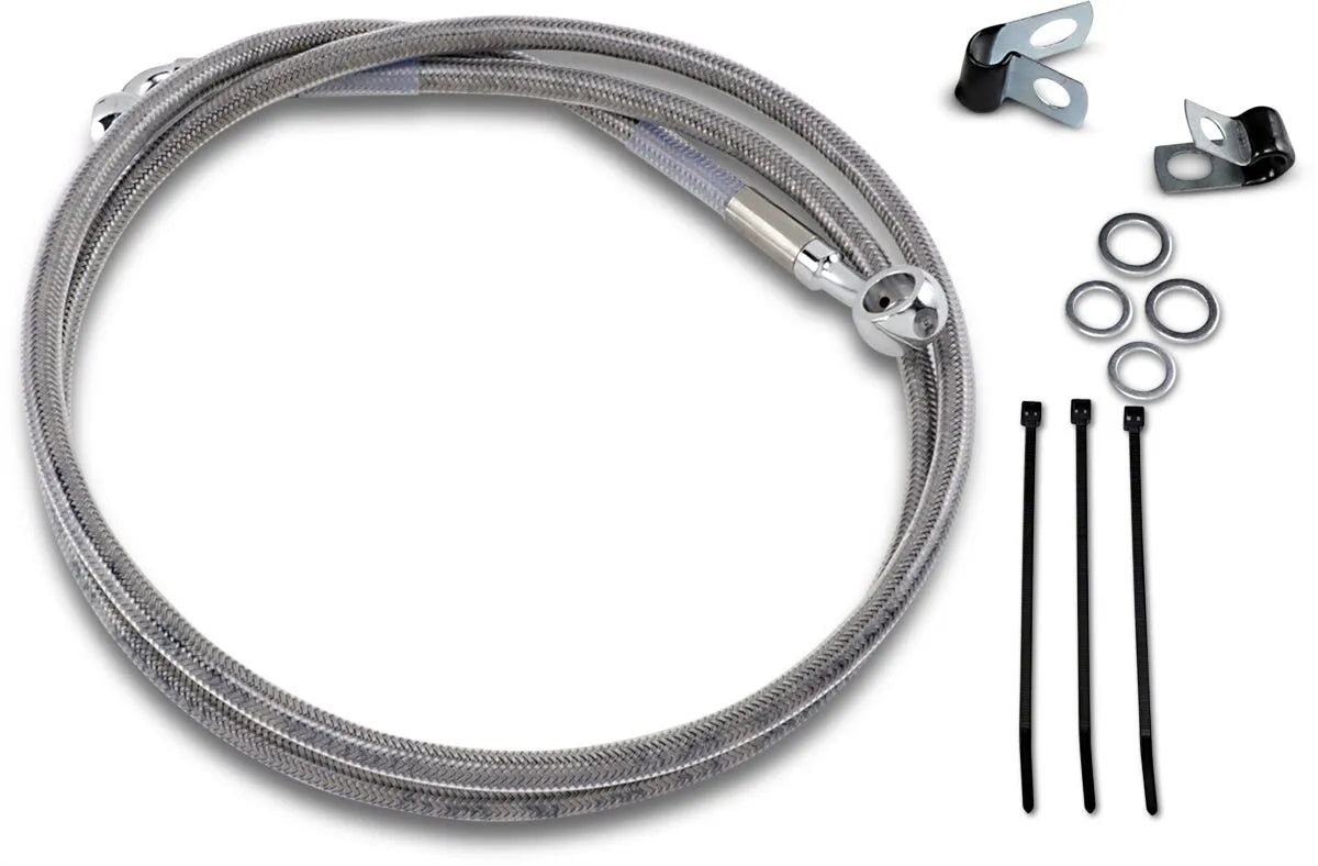 Drag Specialties Verlängerter Bremsleitungssatz - 50" Edelstahl