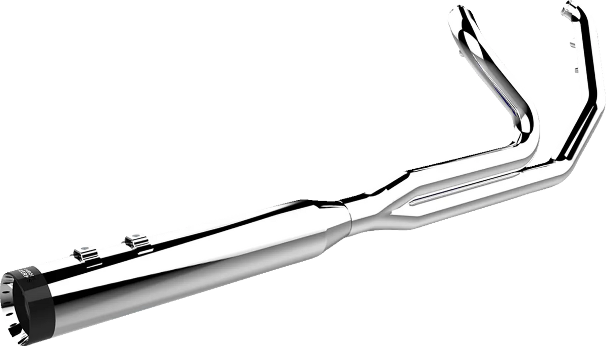 Khrome Werks 2-into-1 Outlaw-SR Chrome Exhaust for H-D Touring