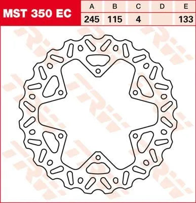 Trw Ec Cross Design Bremsscheibe - Hinten