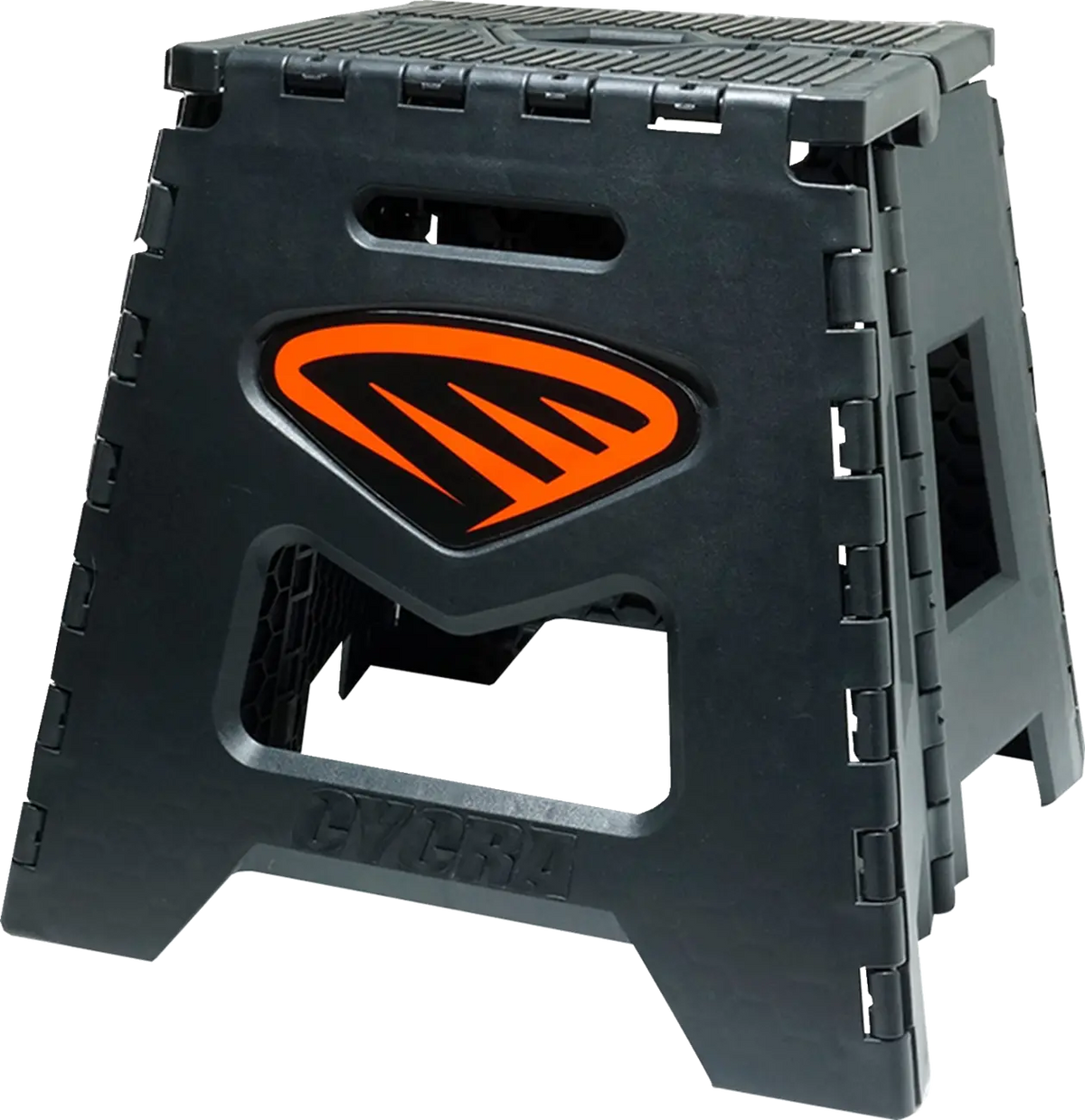 Cycra Folding Moto Stand Black with Orange Decal