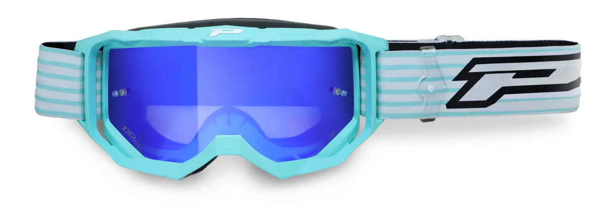 Pro Grip 3300 Vision Go Goggles Green Water Mirror Blue