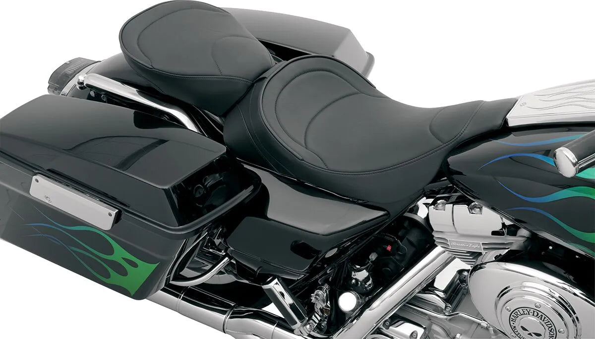 Drag Specialties Backrest Compatible Solo Seat - For Harley Davidson