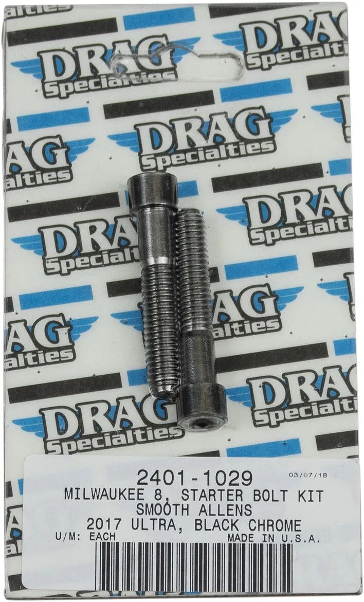 Drag Specialties M8 Starter Bolt Kit for Harley Davidson Road