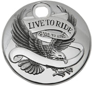 Drag Specialties "Live To Ride" Fuel Console Door